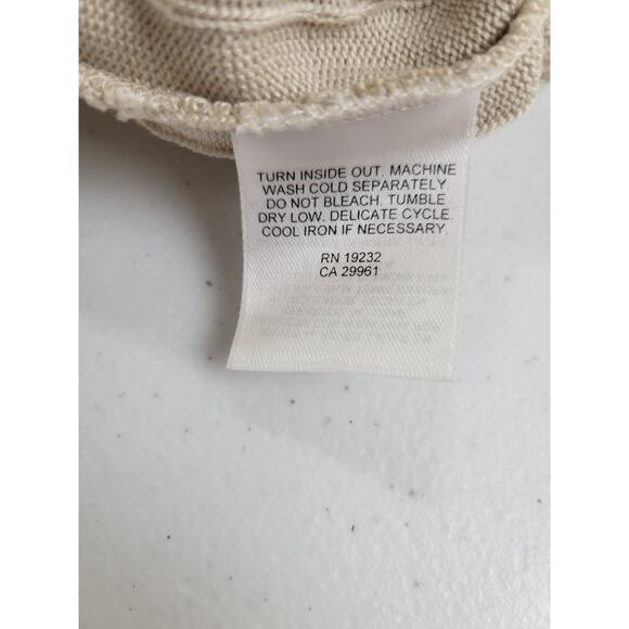 Alfred Dunner Short Sleeve Top Tan Striped Down Knit Ribbed Women's Plus Size 1X - Picture 7 of 7